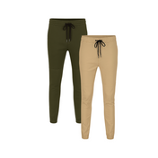 2 Pack de Joggers Holstone Para Hombre - (Verde Olivo / Caqui)