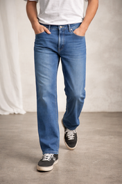 Jeans de Mezclilla Corte Recto - Michael
