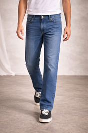 Jeans de Mezclilla Corte Recto - Michael