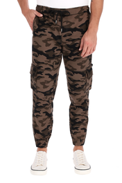 Joggers Cargo de Gabardina Premium - Camuflaje