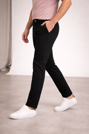 Pantalón Chino de Gabardina Slim - Negro