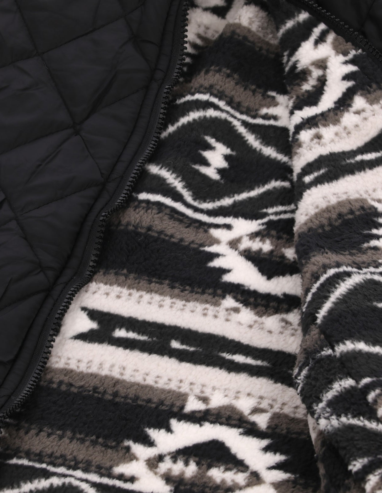 Chamarra Doble Vista para Hombre con Cierre Frontal - Negro