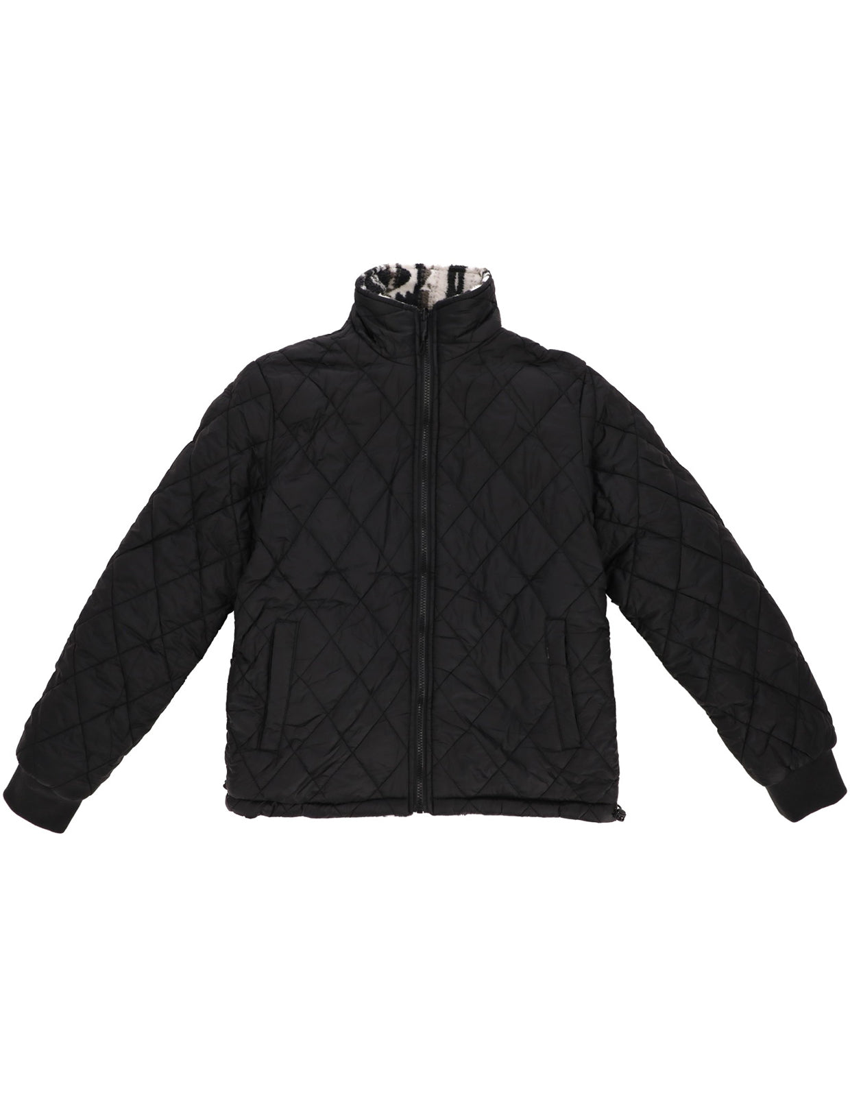 Chamarra Doble Vista para Hombre con Cierre Frontal - Negro