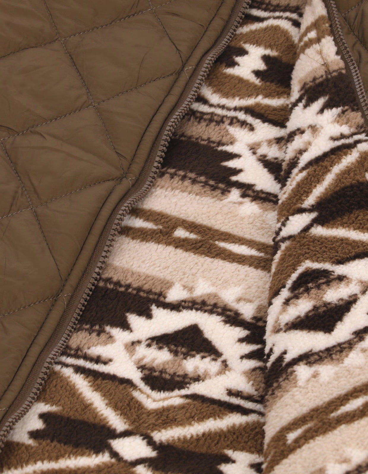 Chamarra Doble Vista para Hombre con Cierre Frontal - Oro