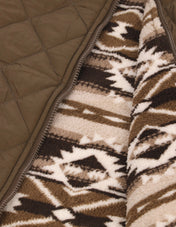 Chamarra Doble Vista para Hombre con Cierre Frontal - Oro