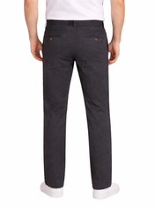 Pantalón Chino de Gabardina Recto - Gris Oxford