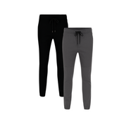 2 Pack de Joggers Holstone Para Hombre - (Negro - Gris Oxford)