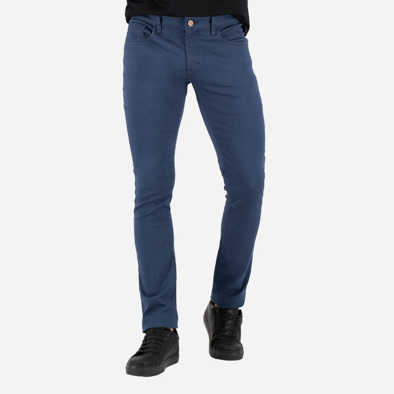 Jeans de Mezclilla Skinny - Azul Acero Mercer Color Jeans