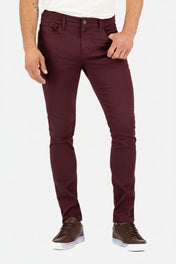 Jeans de Mezclilla Slim - Vino Mercer Color Jeans