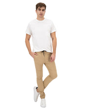 Jogger de Gabardina Slim - Caqui