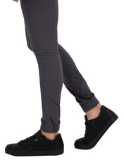Jogger de Gabardina Slim - Gris Oxford