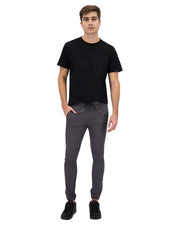 Jogger de Gabardina Slim - Gris Oxford