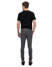 Jogger de Gabardina Slim - Gris Oxford
