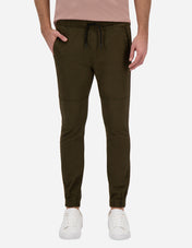 Jogger de Gabardina Slim - Verde Olivo