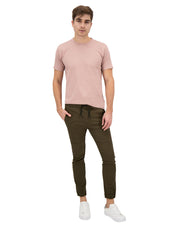 Jogger de Gabardina Slim - Verde Olivo