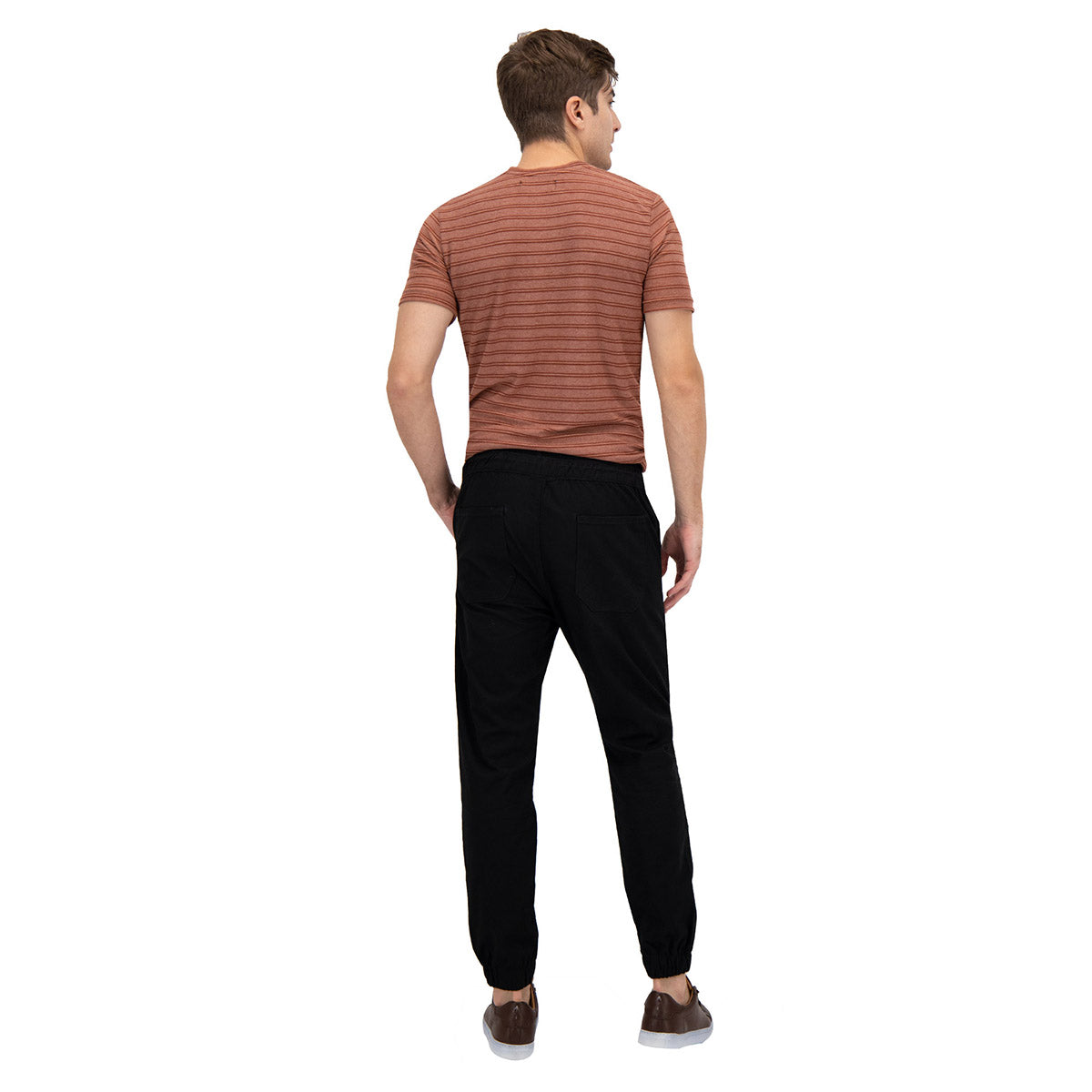 Jogger Fashion de Gabardina Regular Fit - Negro