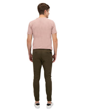 Jogger de Gabardina Slim - Verde Olivo