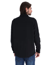 Sobrecamisa Ligera para Hombre con Bolsillos de Solapa - Negro