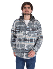 Sobrecamisa Casual con Capucha y Bolsillos Frontales - Crema