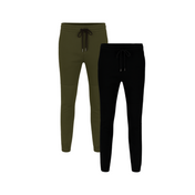 2 Pack de Joggers Holstone Para Hombre - (Negro - Verde Olivo)