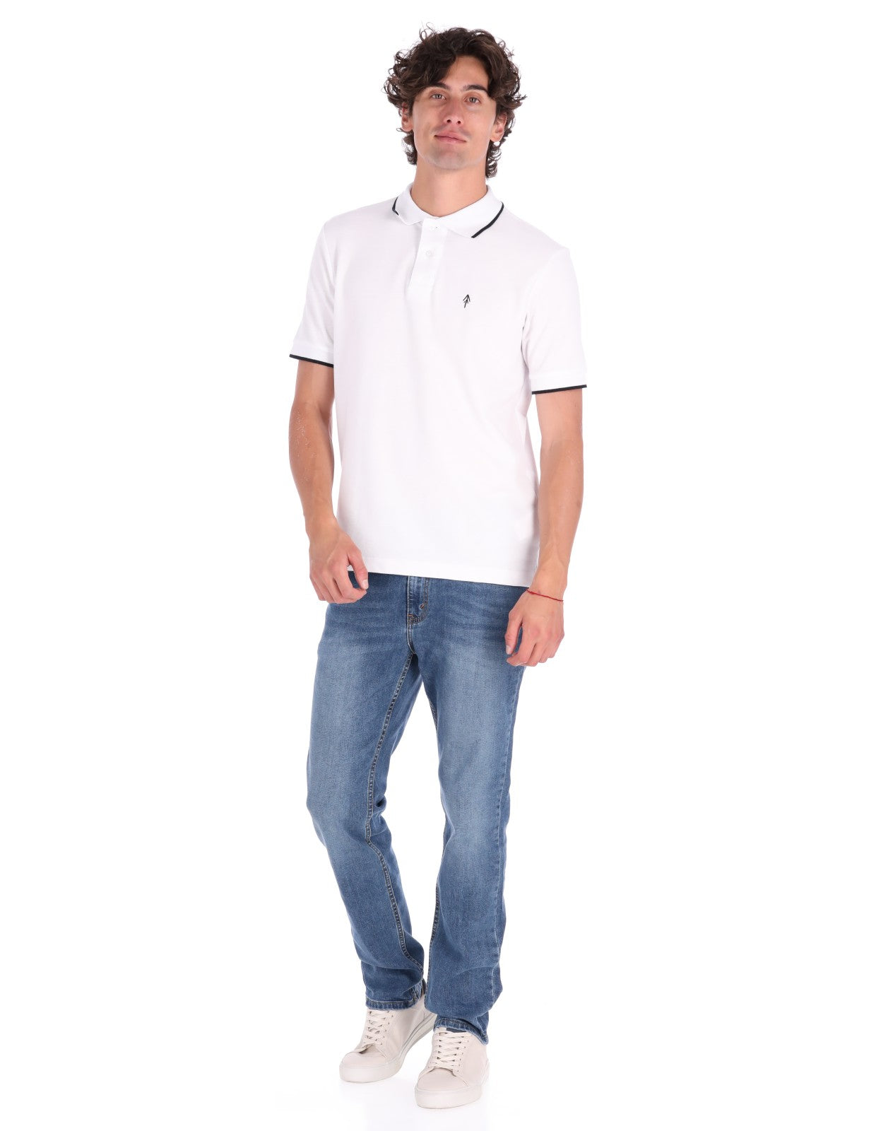 Playera Tipo Polo Regular Fit Para Hombre - Snow