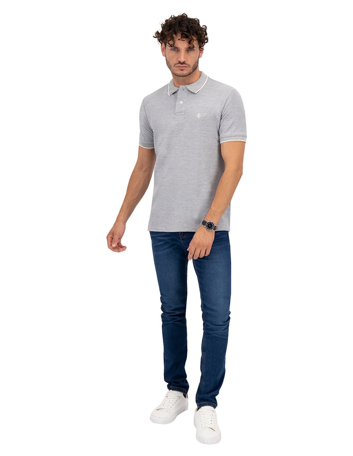 Playera Tipo Polo Regular Fit Para Hombre - Mael