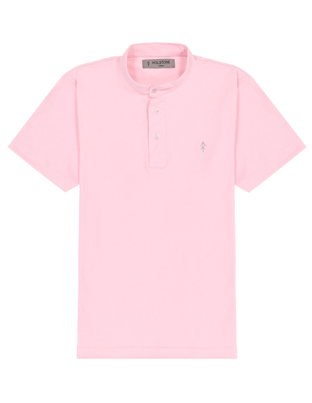 Playera Cuello Mao Slim Fit - Pink