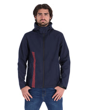 Chamarra Rompeviento con Capucha y Cierre - Navy