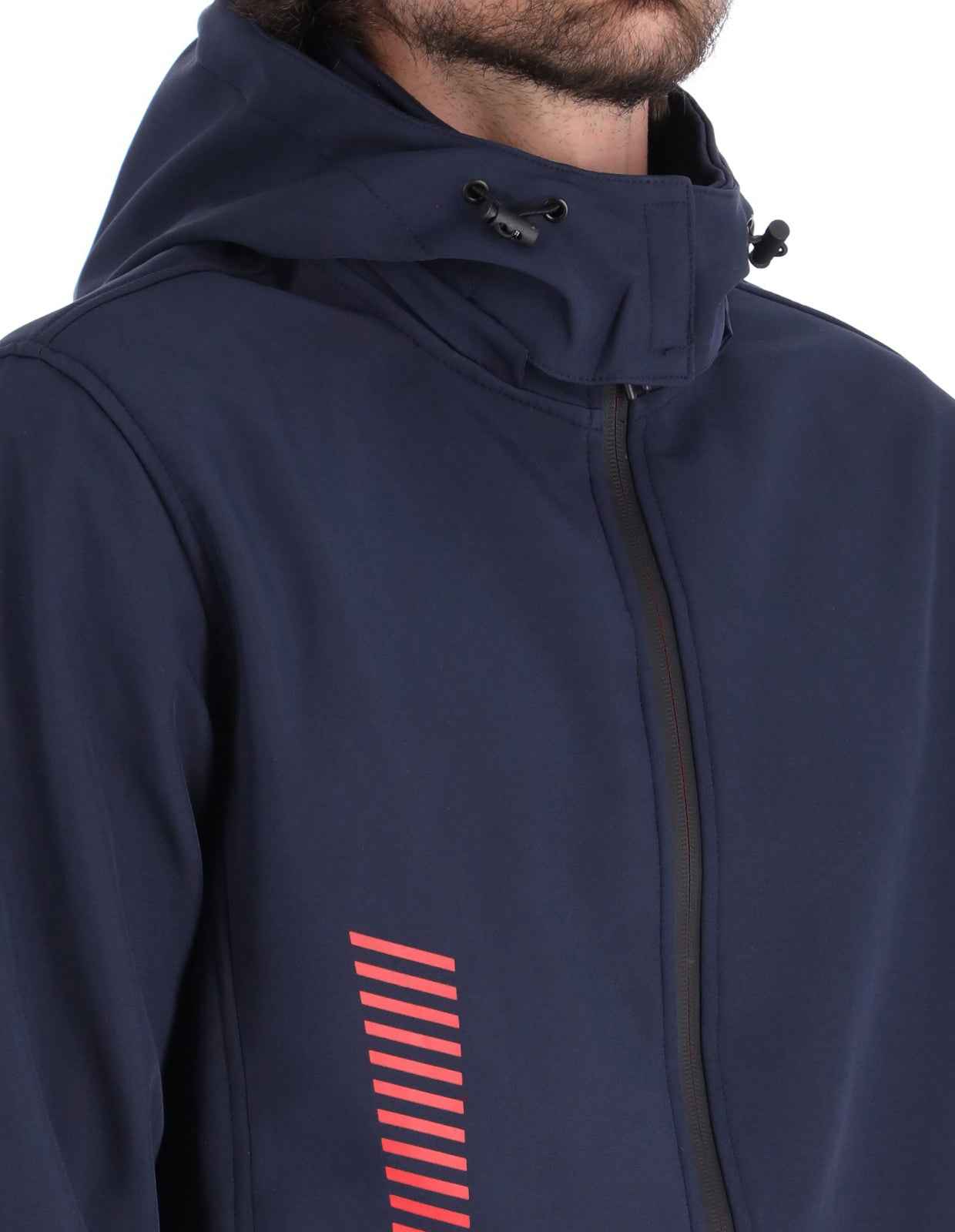 Chamarra Rompeviento con Capucha y Cierre - Navy