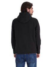 Chamarra Rompeviento con Capucha y Cierre - Negro