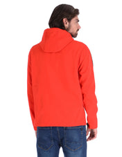 Chamarra Rompeviento con Capucha y Cierre - Rojo