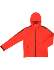 Chamarra Rompeviento con Capucha y Cierre - Rojo