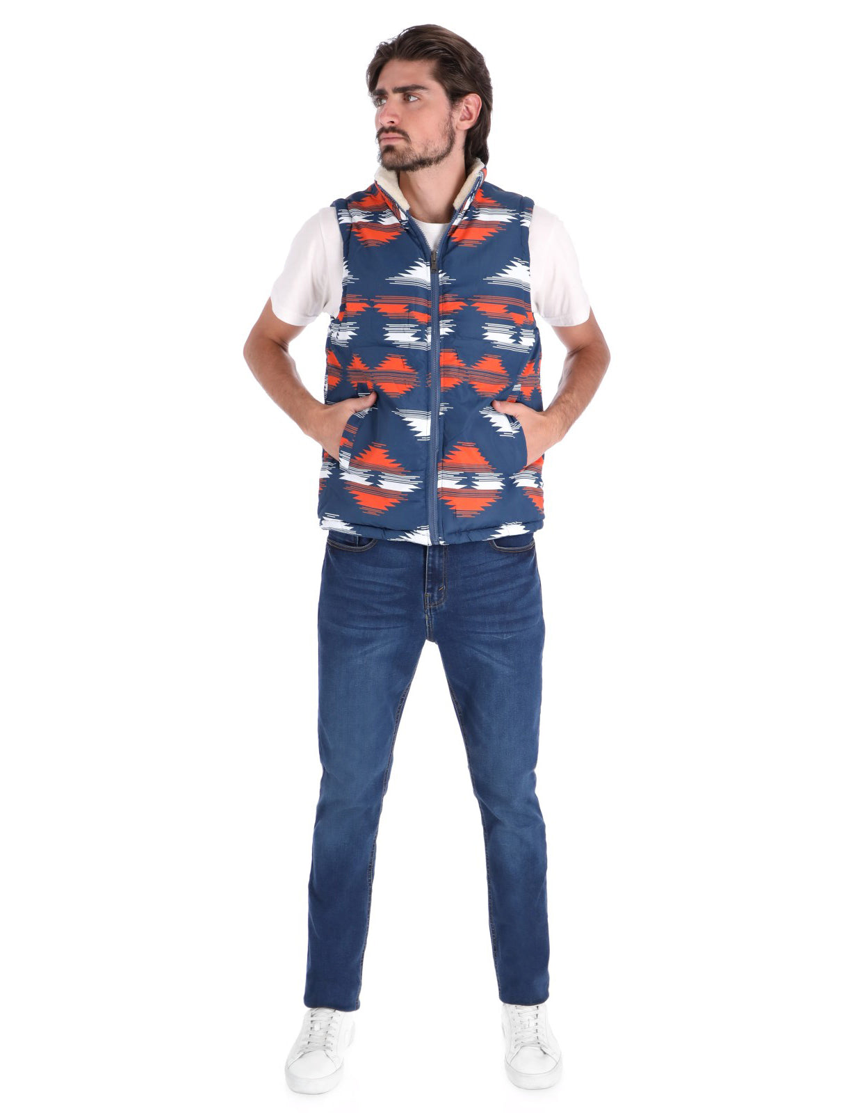 Chaleco Reversible Ligero para Hombre - Azul