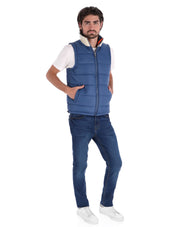 Chaleco Reversible Ligero para Hombre - Azul