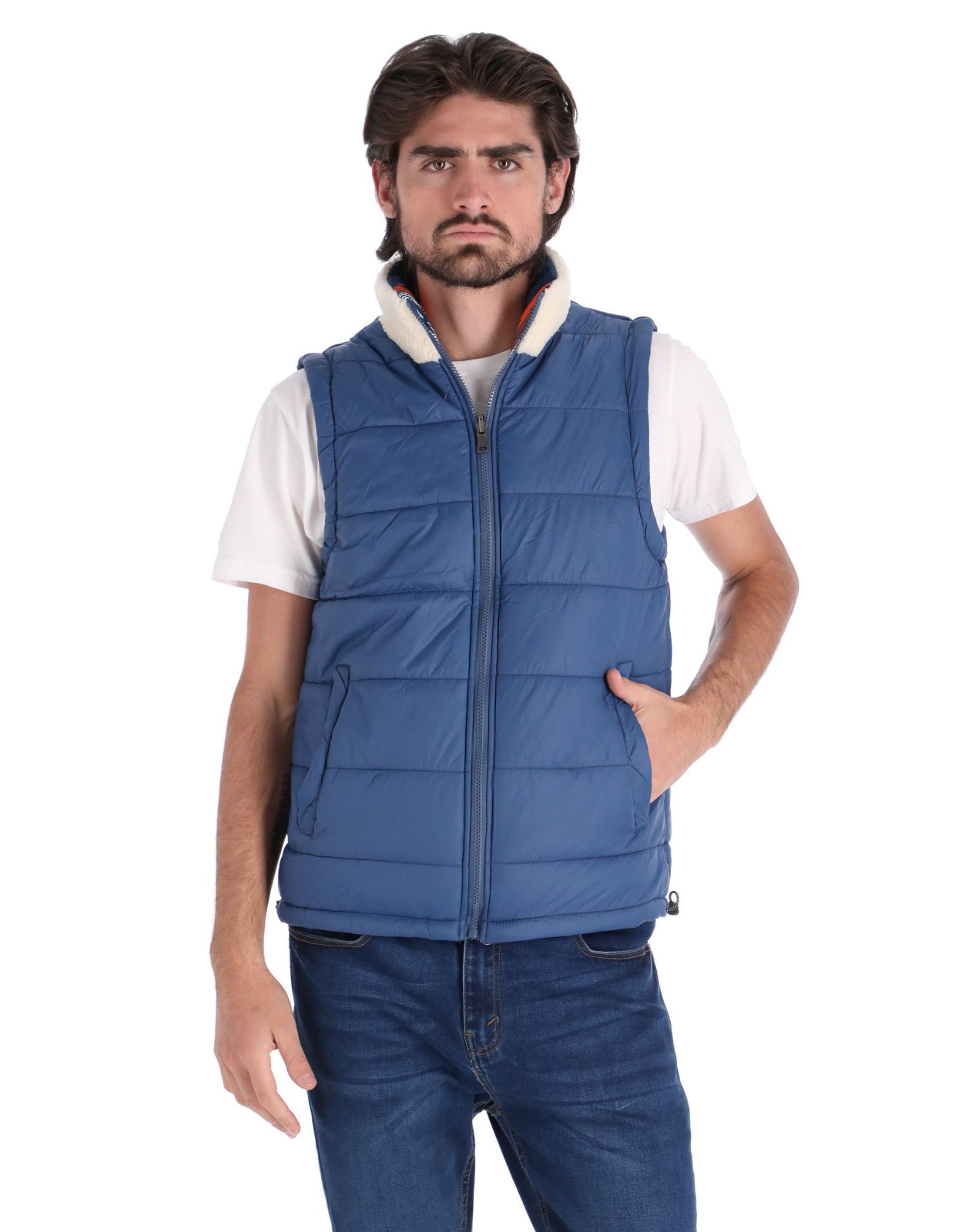 Chaleco Reversible Ligero para Hombre - Azul