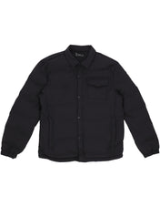 Chamarra Casual Acolchada para Hombre con Cierre de Botones - Negro