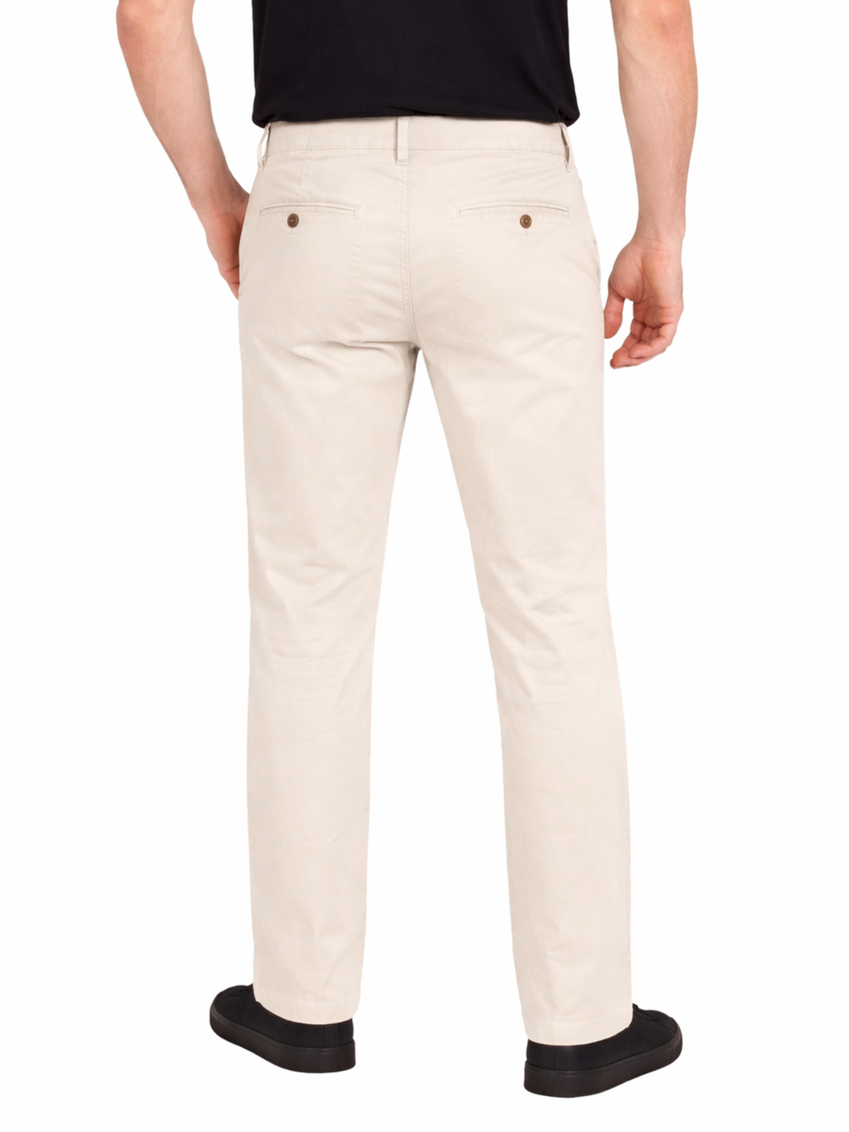 Pantalón Chino de Gabardina Recto - Arena