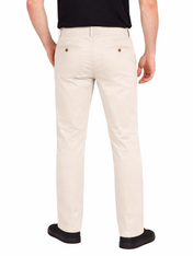 Pantalón Chino de Gabardina Recto - Arena