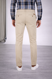 Pantalón Chino de Gabardina Slim - Arena