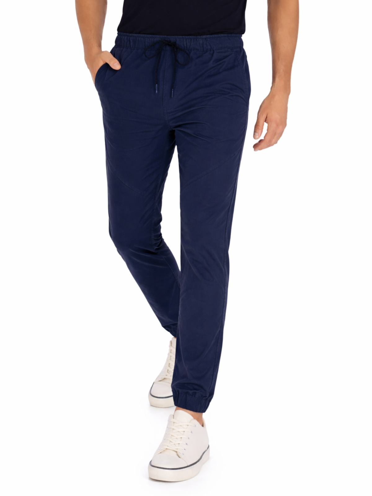 Jogger Deportivo Elástico Slim - Azul Marino
