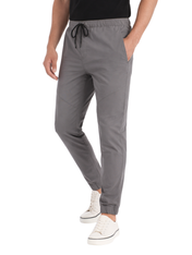 Joggers Deportivo Elástico Slim Fit - Gris Oxford