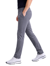 Pantalón Estilo Chino Deportivo Elástico Slim - Gris Oxford