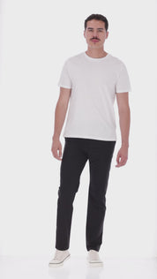 Pantalón Para Golf Elástico Slim - Negro