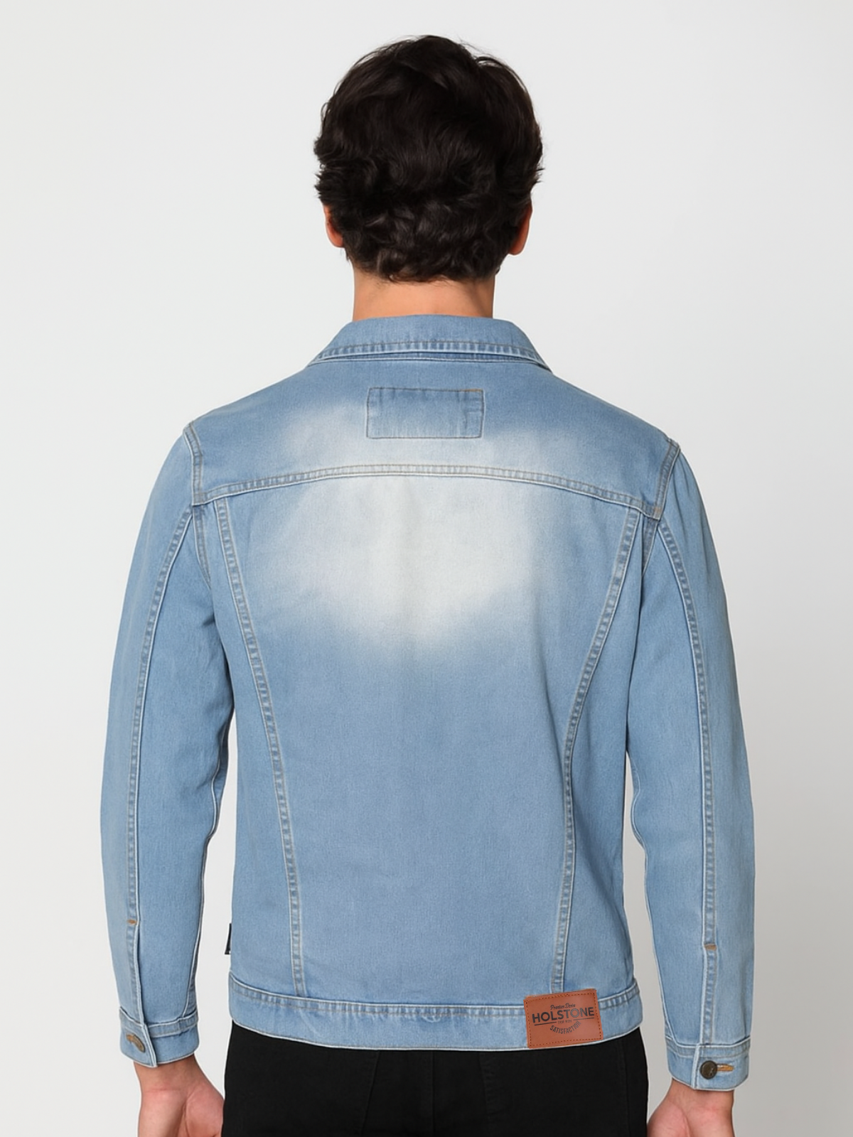 Chamarra de Mezclilla Premium - Light Blue Washed