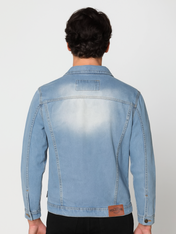 Chamarra de Mezclilla Premium - Light Blue Washed