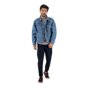 Chamarra de Mezclilla Premium - Light Blue Fire