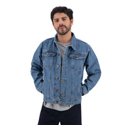 Chamarra de Mezclilla Premium - Light Blue Fire