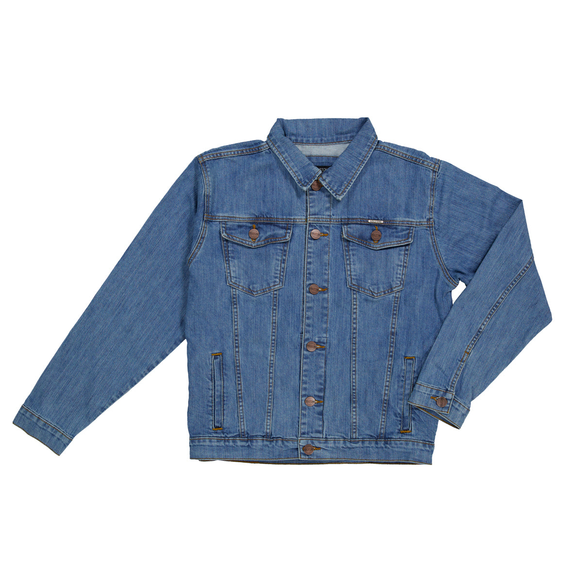 Chamarra de Mezclilla Premium - Light Blue Fire